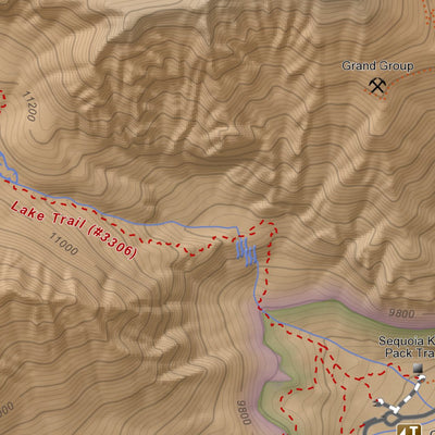 Apogee Mapping, Inc. Kearsarge Peak, California 7.5 Minute Topographic Map - Color Hillshade digital map