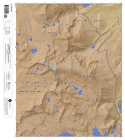 Apogee Mapping, Inc. Koip Peak, California 7.5 Minute Topographic Map - Color Hillshade digital map