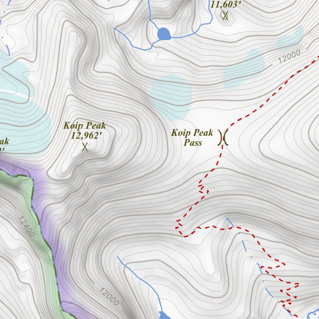 Koip Peak, California 7.5 Minute Topographic Map by Apogee Mapping, Inc ...