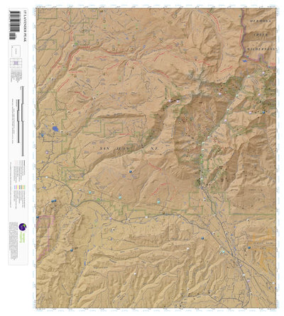 Apogee Mapping, Inc. Lavender Peak, Colorado 15 Minute Topographic Map - Color Hillshade digital map