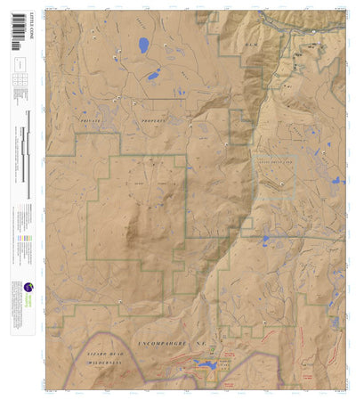 Apogee Mapping, Inc. Little Cone, Colorado 7.5 Minute Topographic Map - Color Hillshade digital map