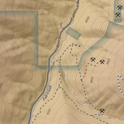 Apogee Mapping, Inc. Little Cone, Colorado 7.5 Minute Topographic Map - Color Hillshade digital map