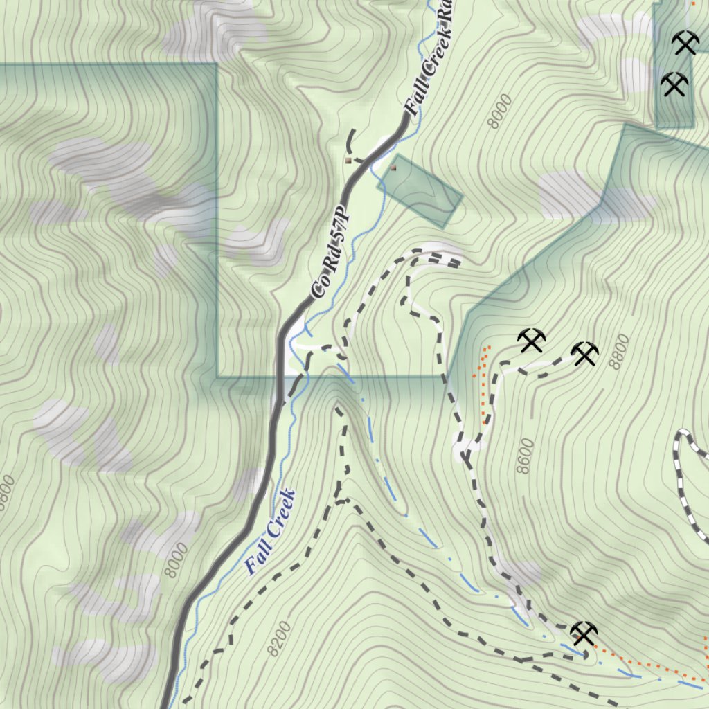 Little Cone, Colorado 7.5 Minute Topographic Map by Apogee Mapping, Inc ...