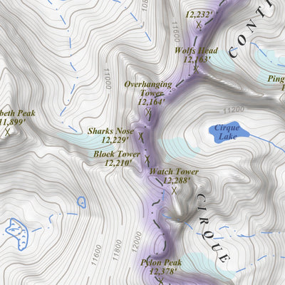 Apogee Mapping, Inc. Lizard Head Peak, Wyoming 7.5 Minute Topographic Map digital map