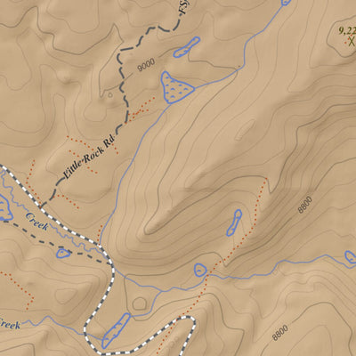 Apogee Mapping, Inc. Louis Lake, Wyoming 7.5 Minute Topographic Map - Color Hillshade digital map