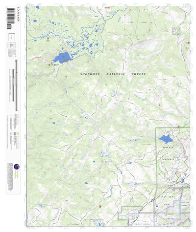 Apogee Mapping, Inc. Louis Lake, Wyoming 7.5 Minute Topographic Map digital map