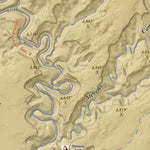Apogee Mapping, Inc. Lower Escalante River, Utah 15 Minute Topographic Map - Color Hillshade digital map
