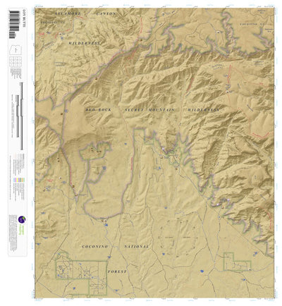 Topographic Map Color Loy Butte, Arizona 7.5 Minute Topographic Map - Color Hillshade by ...