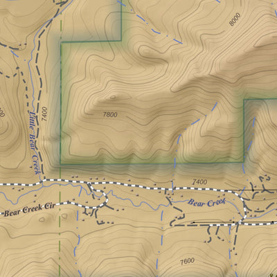 Ludwig Mountain, Colorado 7.5 Minute Topographic Map - Color Hillshade Preview 2