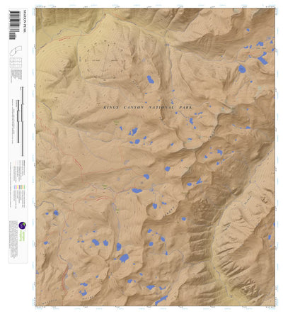 Apogee Mapping, Inc. Marion Peak, California 7.5 Minute Topographic Map - Color Hillshade digital map