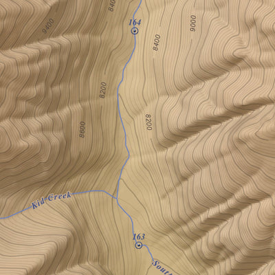 Apogee Mapping, Inc. Marion Peak, California 7.5 Minute Topographic Map - Color Hillshade digital map