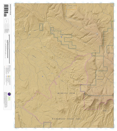 Apogee Mapping, Inc. McKenna Peak, Colorado 7.5 Minute Topographic Map - Color Hillshade digital map