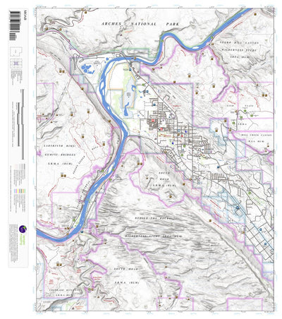 Apogee Mapping, Inc. Moab, Utah 7.5 Minute Topographic Map digital map