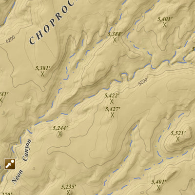 Apogee Mapping, Inc. Moody Creek, Utah 15 Minute Topographic Map - Color Hillshade digital map