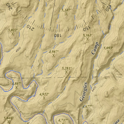 Apogee Mapping, Inc. Moody Creek, Utah 15 Minute Topographic Map - Color Hillshade digital map