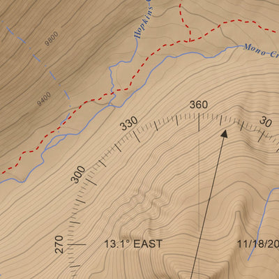 Apogee Mapping, Inc. Mount Abbot, California 7.5 Minute Topographic Map - Color Hillshade digital map