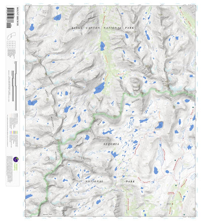 Apogee Mapping, Inc. Mount Brewer, California 7.5 Minute Topographic Map digital map