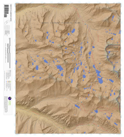 Apogee Mapping, Inc. Mount Clarence King, California 7.5 Minute Topographic Map - Color Hillshade digital map