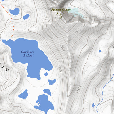 Apogee Mapping, Inc. Mount Clarence King, California 7.5 Minute Topographic Map digital map