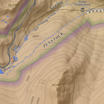 Apogee Mapping, Inc. Mount Dana, California 7.5 Minute Topographic Map - Color Hillshade digital map