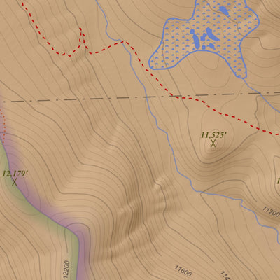 Apogee Mapping, Inc. Mount Evans, Colorado 7.5 Minute Topographic Map - Color Hillshade digital map