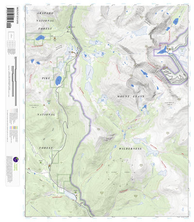 Apogee Mapping, Inc. Mount Evans, Colorado 7.5 Minute Topographic Map digital map