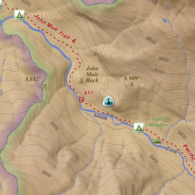 Apogee Mapping, Inc. Mount Henry, California 7.5 Minute Topographic Map - Color Hillshade digital map
