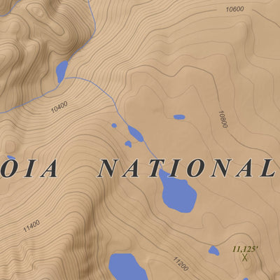Apogee Mapping, Inc. Mount Kaweah, California 7.5 Minute Topographic Map - Color Hillshade digital map