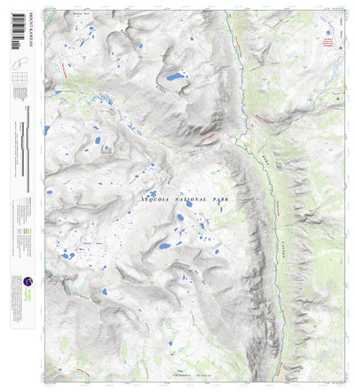 Apogee Mapping, Inc. Mount Kaweah, California 7.5 Minute Topographic Map digital map