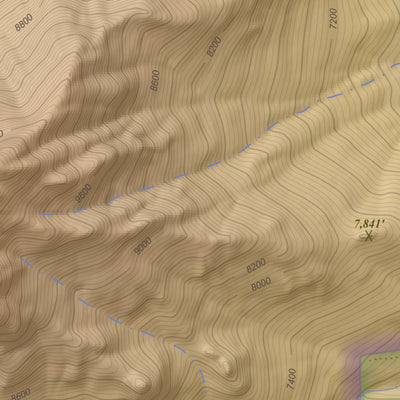 Topographic Map Color Mount Langley, California 7.5 Minute Topographic Map - Color Hillshade ...