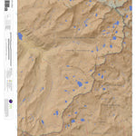 Apogee Mapping, Inc. Mount Lyell, California 7.5 Minute Topographic Map - Color Hillshade digital map