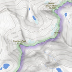 Apogee Mapping, Inc. Mount Lyell, California 7.5 Minute Topographic Map digital map