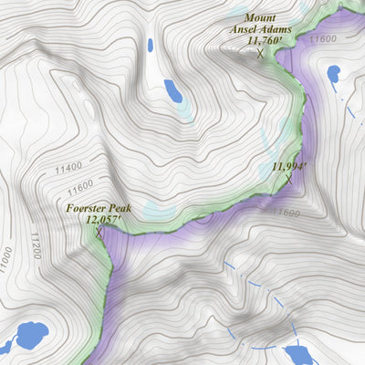 Apogee Mapping, Inc. Mount Lyell, California 7.5 Minute Topographic Map digital map