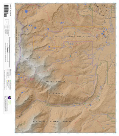 Apogee Mapping, Inc. Mount Massive, Colorado 7.5 Minute Topographic Map - Color Hillshade digital map