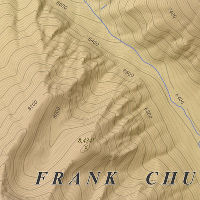 Apogee Mapping, Inc. Mount McGuire, Idaho 7.5 Minute Topographic Map - Color Hillshade digital map