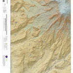 Apogee Mapping, Inc. Mount Rainier West, Washington 7.5 Minute Topographic Map - Color Hillshade digital map