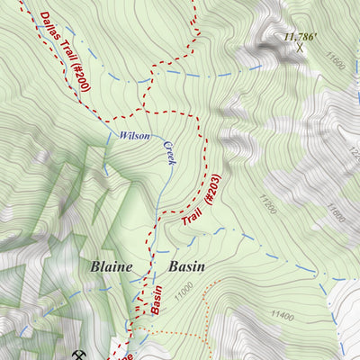 Apogee Mapping, Inc. Mount Sneffels, Colorado 7.5 Minute Topographic Map digital map