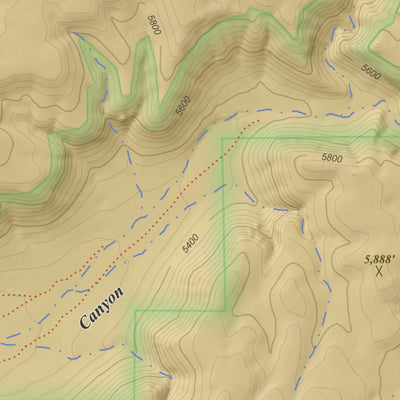 Topographic Map Color Mount Trumbull NE, Arizona 7.5 Minute Topographic Map - Color Hillshade ...