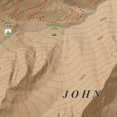 Apogee Mapping, Inc. Mount Williamson, California 7.5 Minute Topographic Map - Color Hillshade digital map