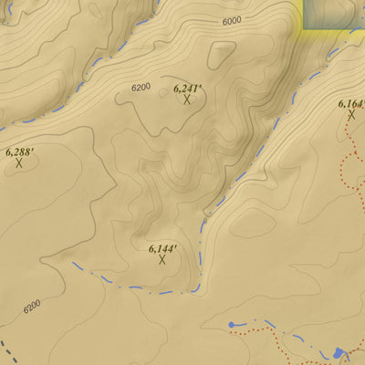 Apogee Mapping, Inc. Mud Creek, Colorado 7.5 Minute Topographic Map - Color Hillshade digital map