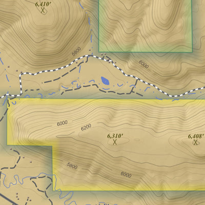 Apogee Mapping, Inc. Mud Creek, Colorado 7.5 Minute Topographic Map - Color Hillshade digital map