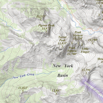 Apogee Mapping, Inc. Needle Mountains, Colorado 15 Minute Topographic Map digital map