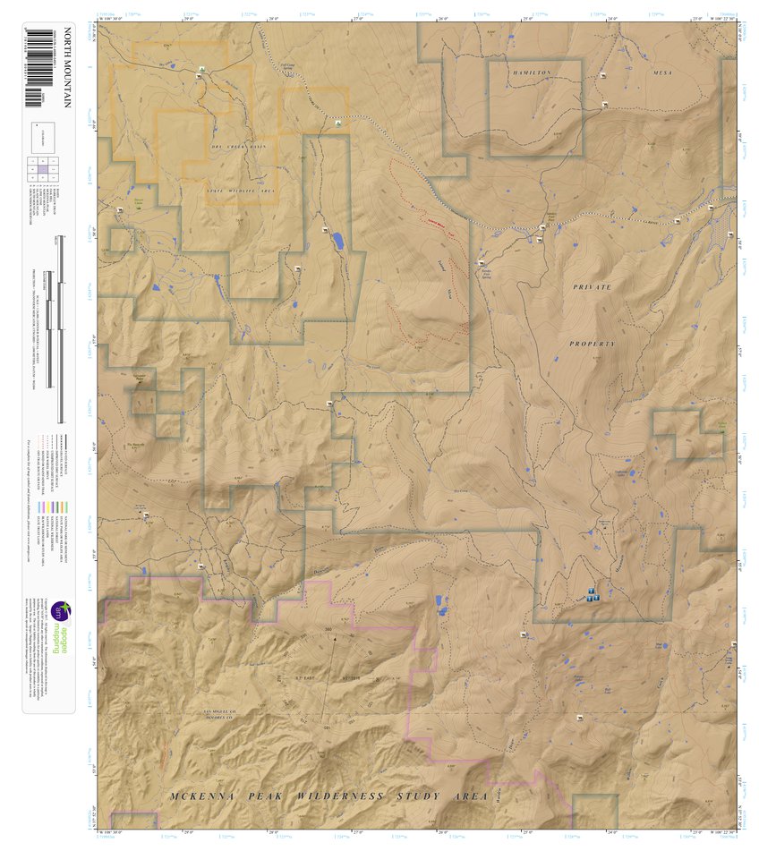 North Mountain, Colorado 7.5 Minute Topographic Map - Color Hillshade ...