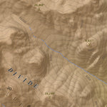 Apogee Mapping, Inc. North Palisade, California 7.5 Minute Topographic Map - Color Hillshade digital map