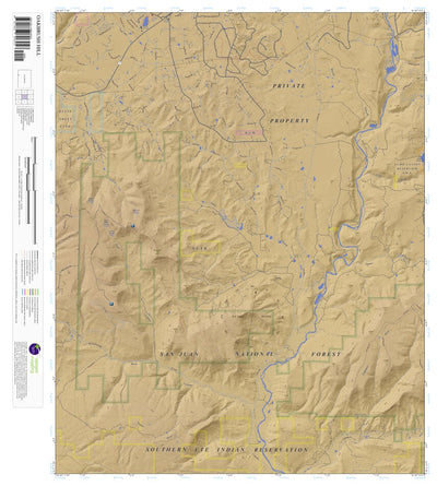 Oakbrush Hill, Colorado 7.5 Minute Topographic Map - Color Hillshade Preview 1