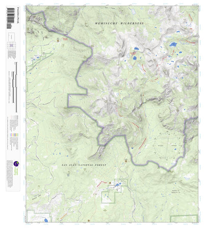 Pagosa Peak, Colorado 7.5 Minute Topographic Map Preview 1