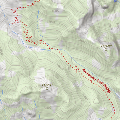 Pagosa Peak, Colorado 7.5 Minute Topographic Map Preview 3