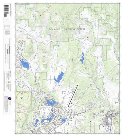 Apogee Mapping, Inc. Pagosa Springs, Colorado 7.5 Minute Topographic Map digital map