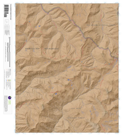 Apogee Mapping, Inc. Palomino Mountain, Colorado 7.5 Minute Topographic Map - Color Hillshade digital map