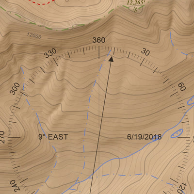 Apogee Mapping, Inc. Palomino Mountain, Colorado 7.5 Minute Topographic Map - Color Hillshade digital map